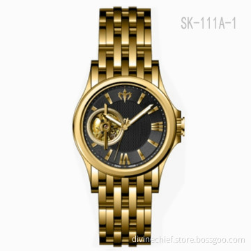 Fashion High Quality 316L Stainless Steel Automatic Skeleton Men Wrist Watches